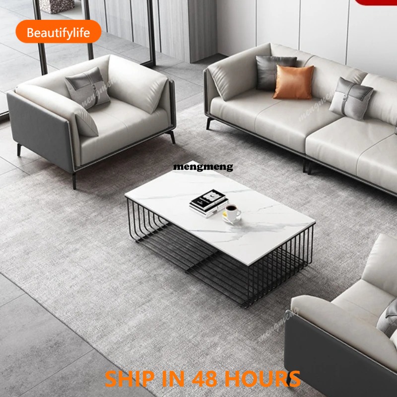 Office Furniture Luxury - Sofás de Escritório em Couro para
