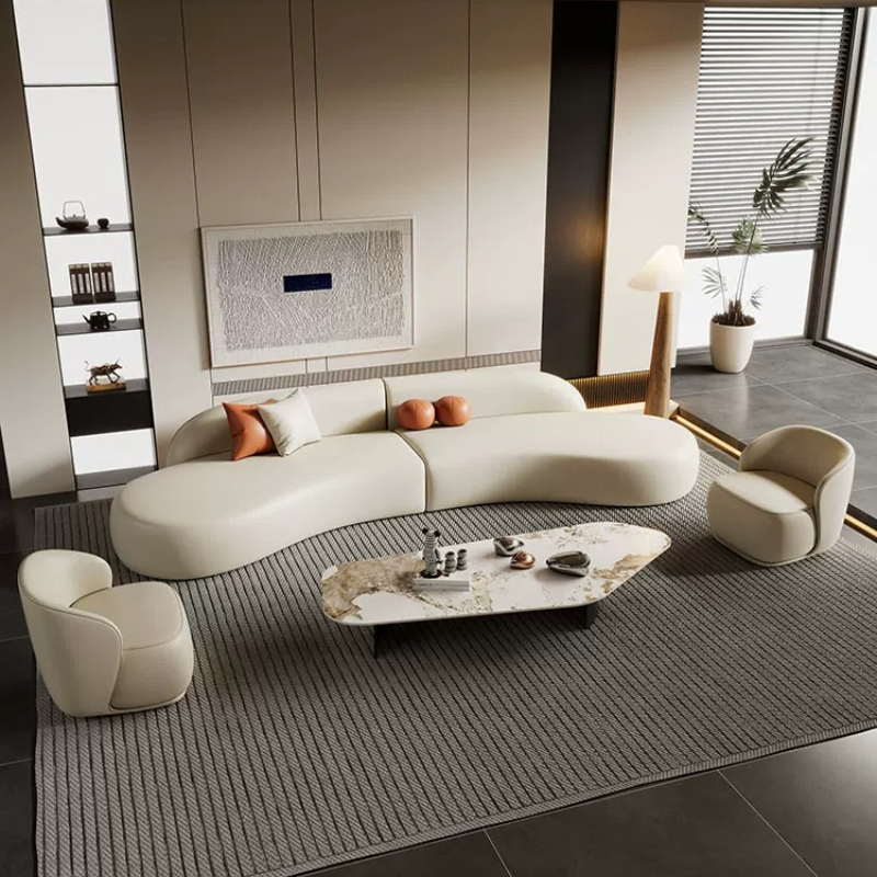 Office Furniture Luxury - Sofá Curvo de Luxo Italiano Moderno