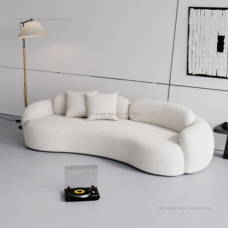 Office Furniture Luxury - Sofá de Recepção Estilo Creme Italiano
