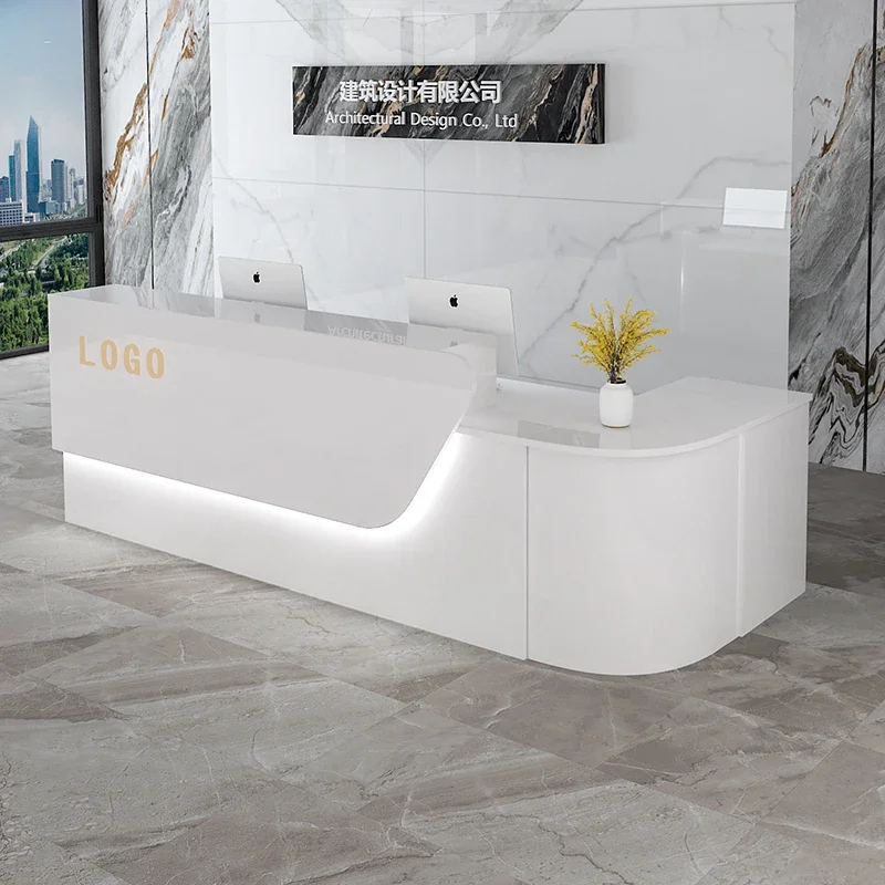 Office Furniture In Usa - Balcão de Recepção de Luxo para