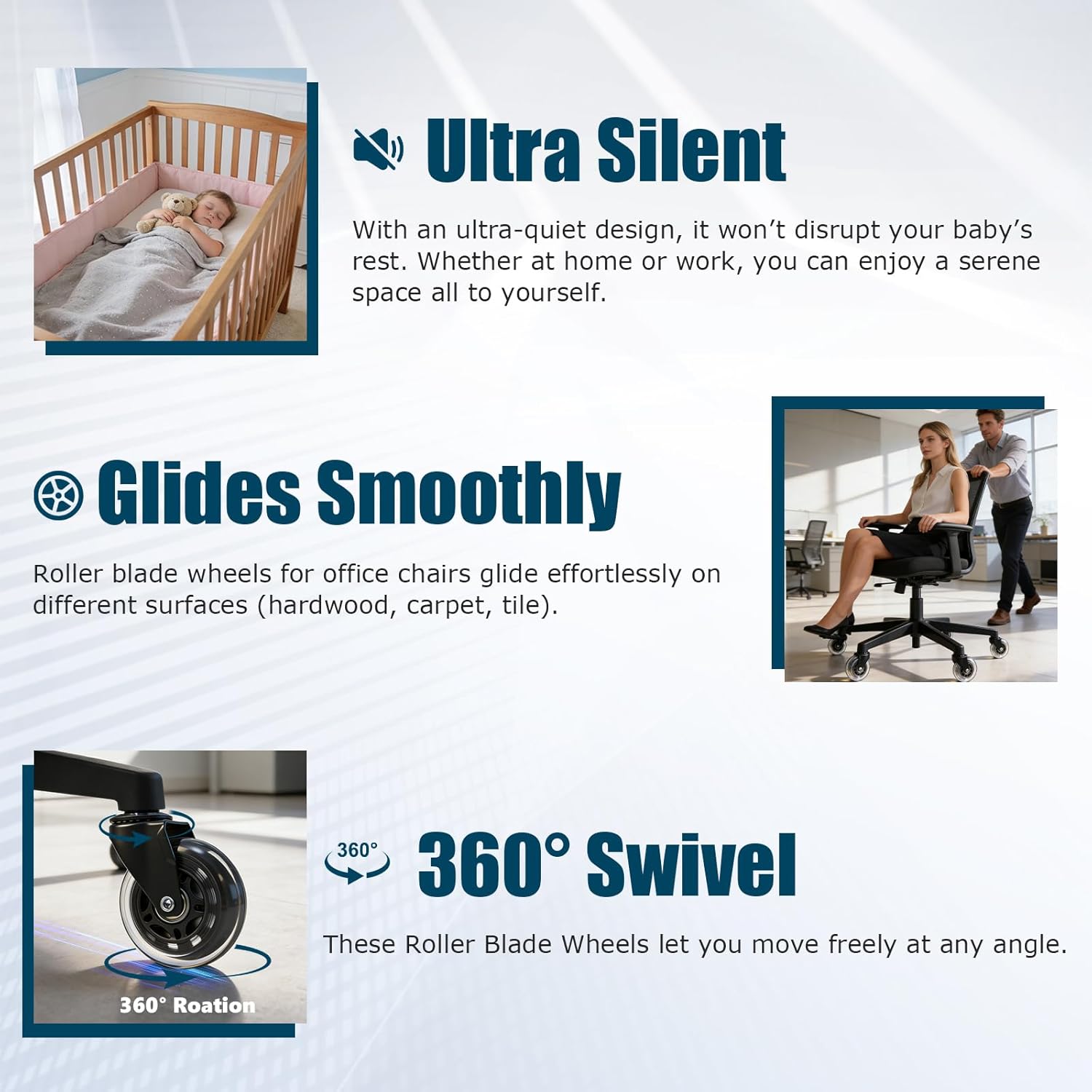 Rodas para Cadeira de Escritór - Office Furniture Solutions avaliação e preço