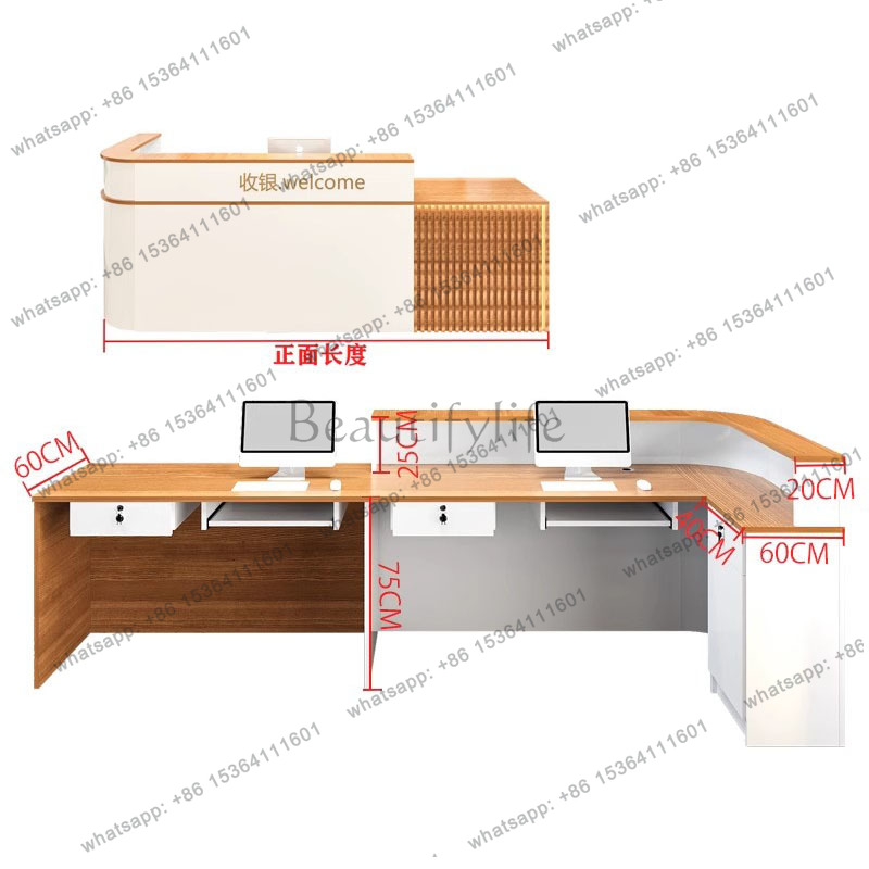 Balcão de Recepção de Luxo FG  - Office Furniture In Usa avaliação e preço