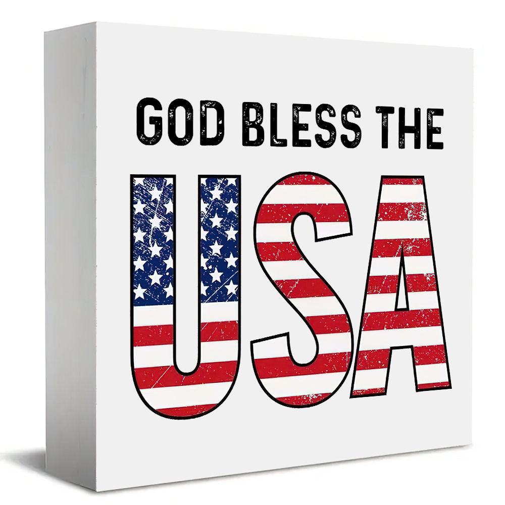 1 Peça Placa Patriótica Deus A - Office Furniture In Usa avaliação e preço